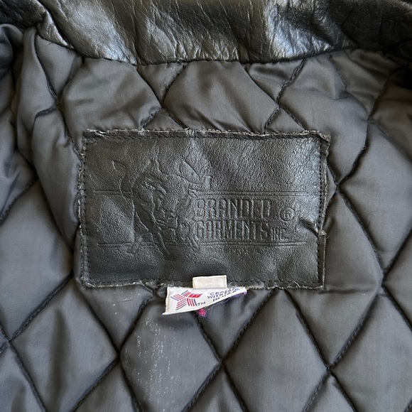VINTAGE Branded Garments PREMIUM Leather Motorcycle Jacket, SIZE 36 - Picture 10 of 11